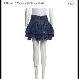 D&G denim mini skirt vintage